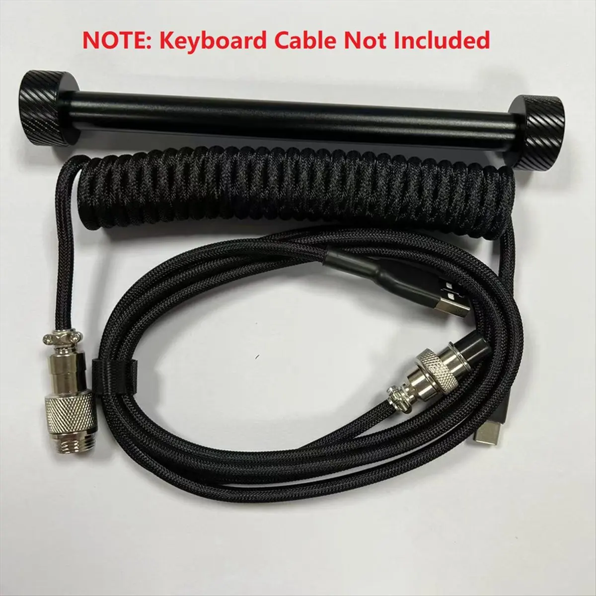 TCE Coiled Cable Protection Rod Coiled Keyboard Cable Weight Fixed Rod Reel Stick Flexible Cable Organizer Winder Blue
