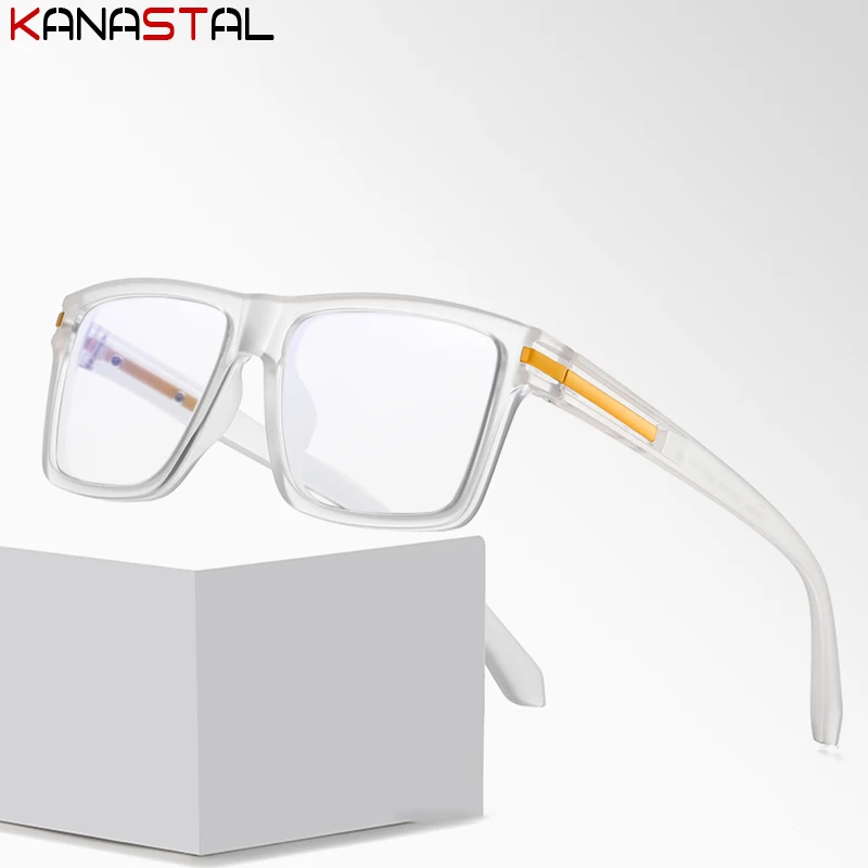 Men Computer Blue Light Blocking Reading Glasses Prescription Optical Lenses Myopia Eyewear Women TR90 Square Eyeglasses Frame