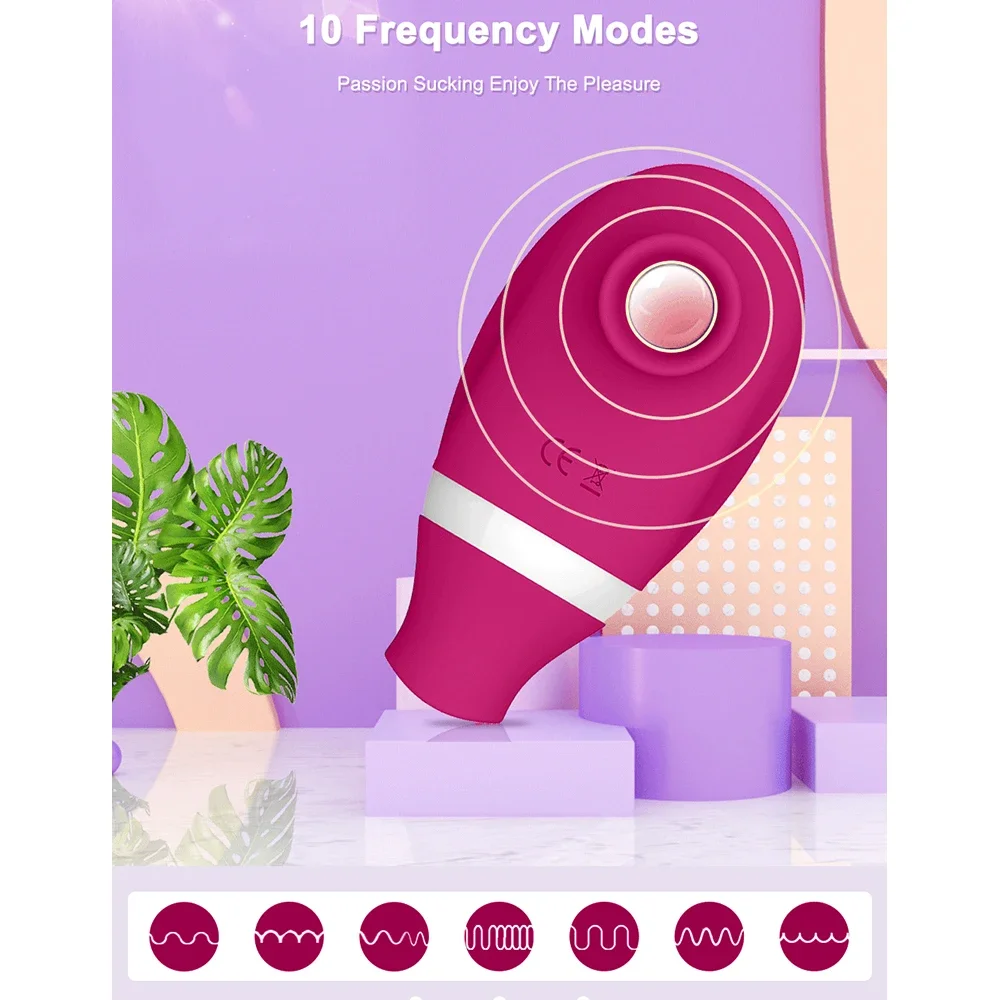 2 في 1 اللسان لعق البظر مصاصة هزاز للنساء Cilt الحلمات مص محفز الإناث معدات الاستمتاع واللعبة الجنس للنساء