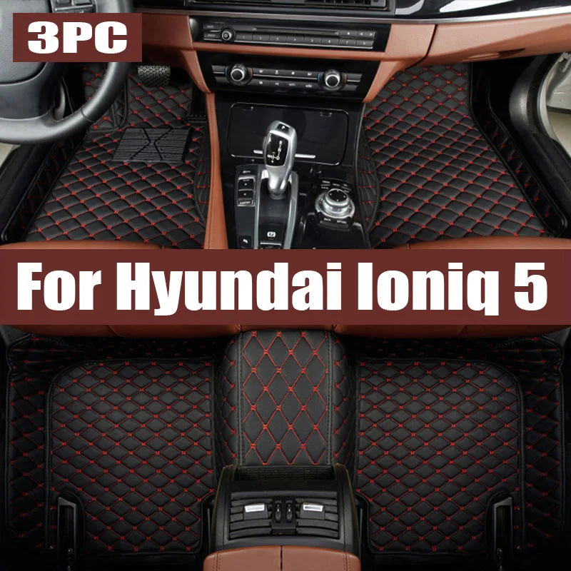 

TPE Car Floor Mats For Hyundai Ioniq 5 NE 2022 2023 Luxury Dirt-resistant Leather Pad LHD Foot Cargo Carpet Rug Auto trunk mat