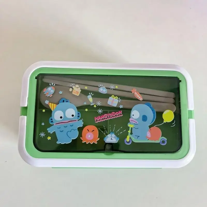 

Hello Kitty Cinnamoroll Anime Kawaii Sanrio Storage Food Bento Box Cute Cartoon Kuromi Separate Portable Lunch Case Gifts Toys