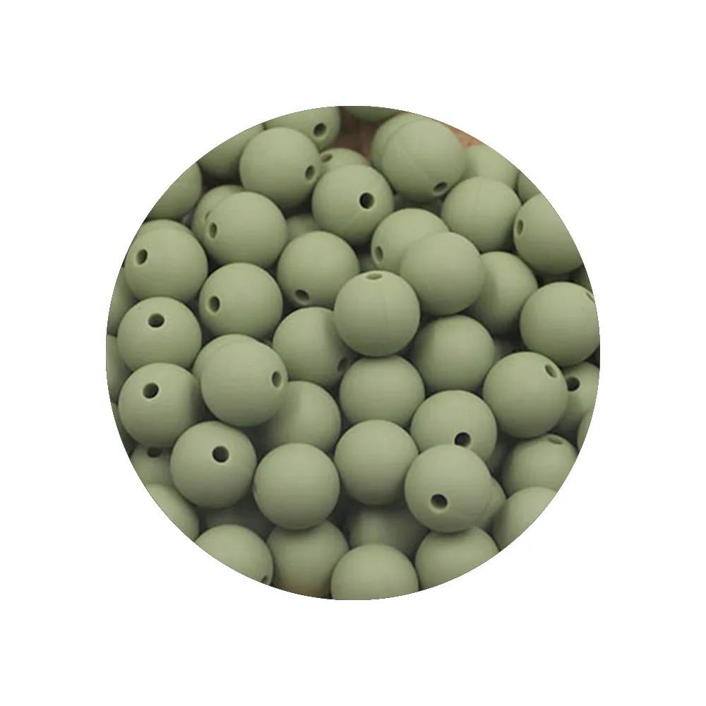 50 stks/partij 12/15mm Nieuwe Kleur Siliconen Kralen Kralen Voor Sieraden Maken DIY Ketting Armband Sieraden Accessoires