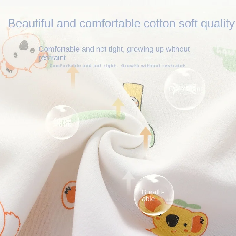 Newborn Baby Clothes with Boneless Buttons Baby Jumpsuit with Four Seasons Button Closure Jumpsuit In Spring and Autumn