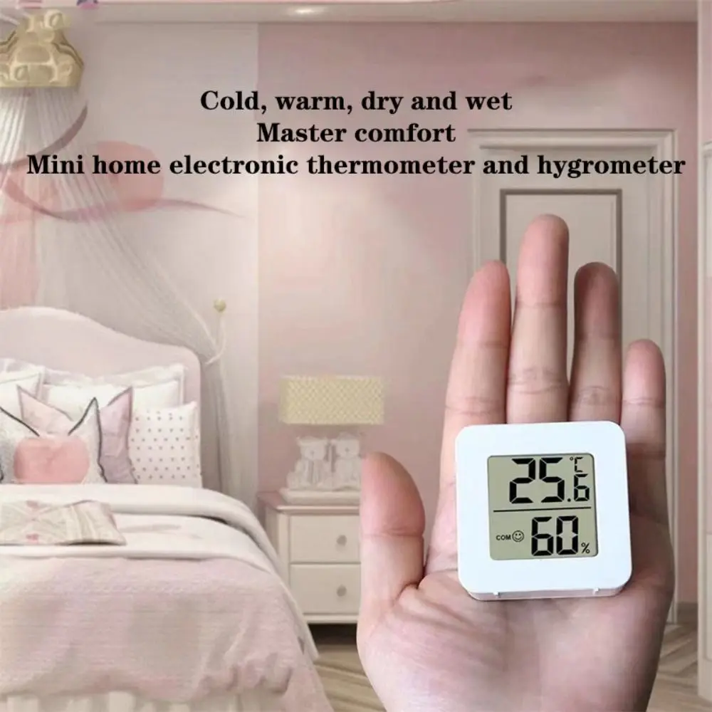 Portable LCD Digital Thermometer High Accuracy Baby Room Hygrometer Professional Mini Thermo-Hygrometer Household