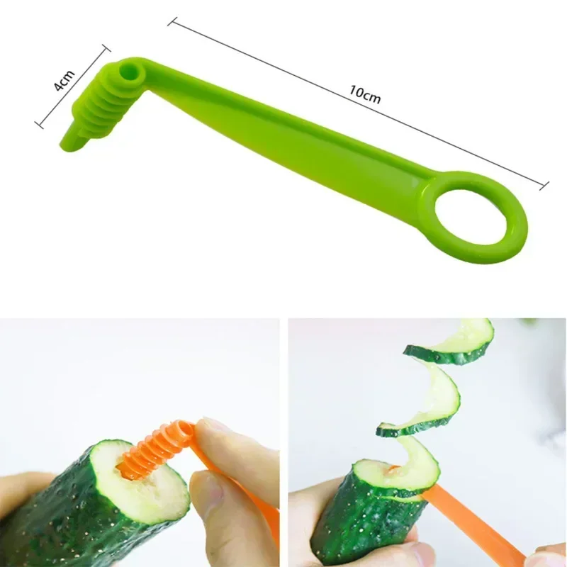 Stainless Steel Plastic Rotate Potato Slicer Twisted Potato Spiral Slice Cutter Creative Vegetable Tool Kitchen Gadgets