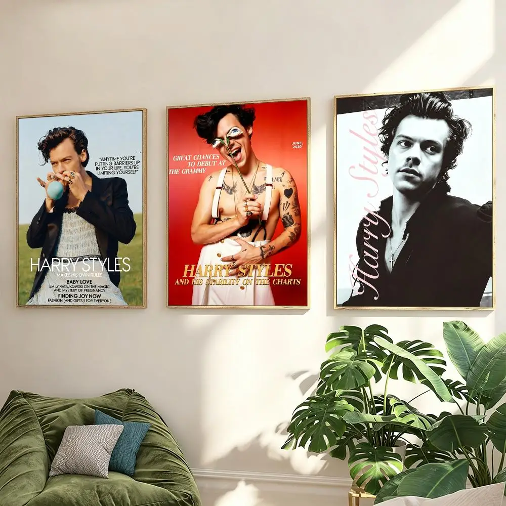 Singer Harry Styles Poster Poster Minimalist Decor HD SelfAdhesive Wall Art for Home Café Bedroom Gift Aesthetic Hanging