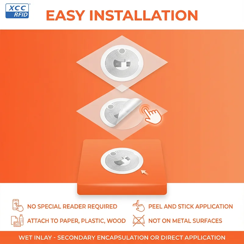 15mm NTAG213 Chip NFC Tag Sticker Rewritable 144-Byte Memory Compatible with NFC-Enabled Smartphones view 3