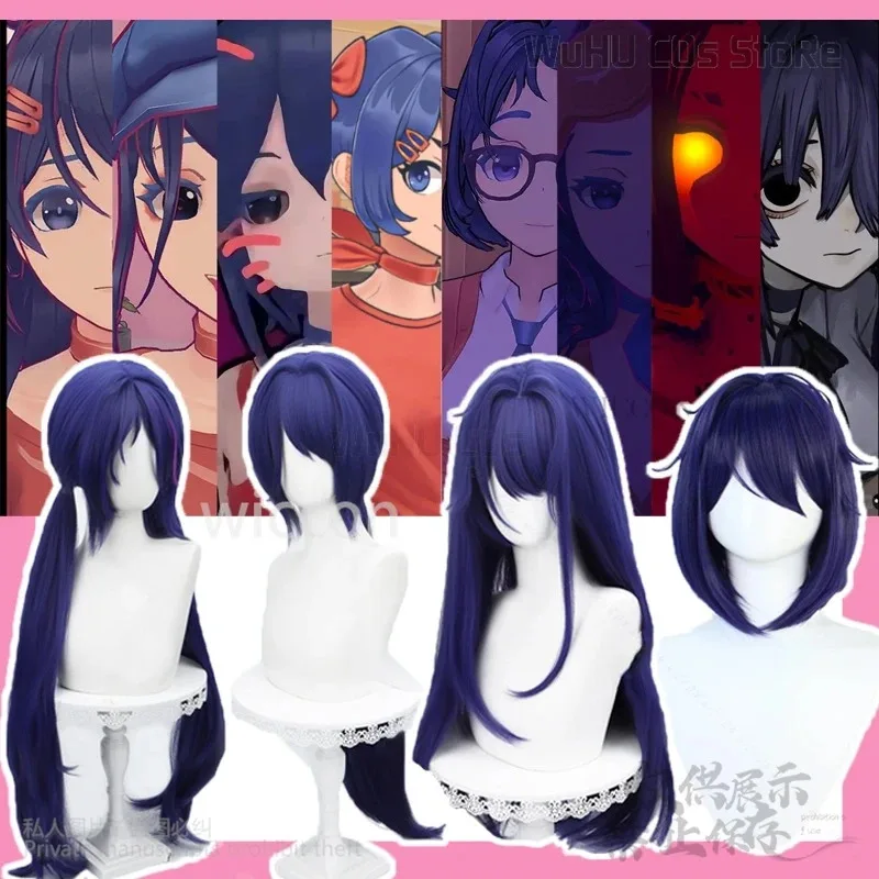 Juego de terror MiSide Cosplay Mita cuatro estilos pelucas disfraz niñas mujer Cos Halloween Navidad fiesta Mita