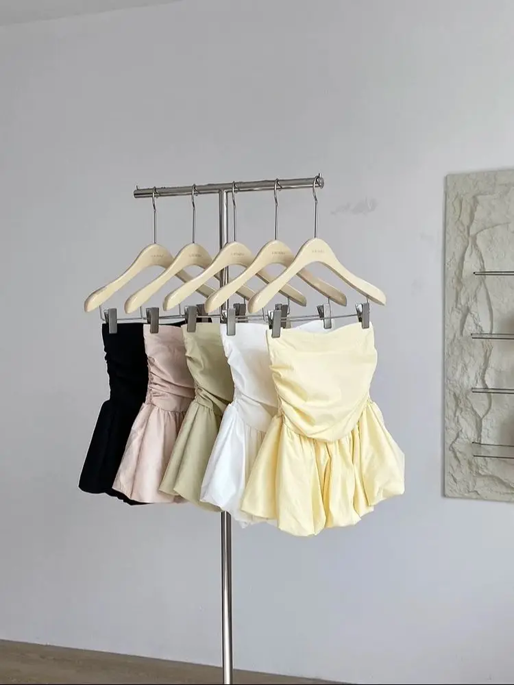 Ruffle Peplum Tube Cami Top: Waist-Cinching Sleeveless Crop Top Korean Style Chic Summer 2026 Bandeau For Petite Girl