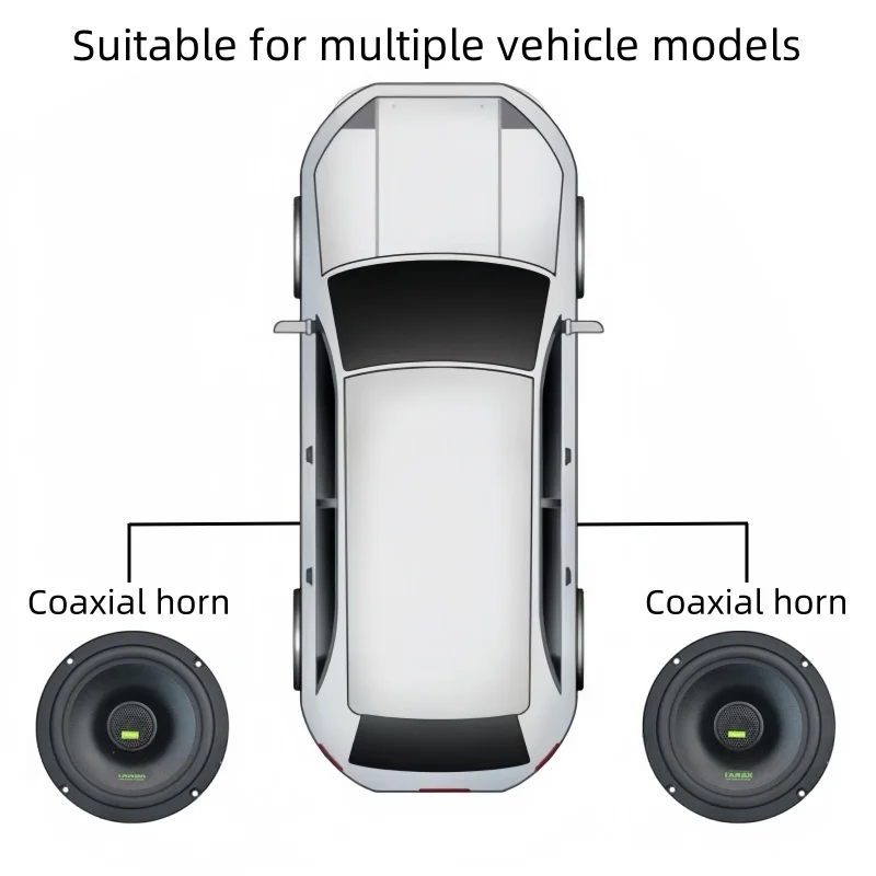 مكبرات صوت 6.5 بوصة للسيارات بحد أقصى 200 وات مكبرات صوت للسيارة نظام صوت ستيريو للسيارة مكبرات صوت محورية ثنائية الاتجاه