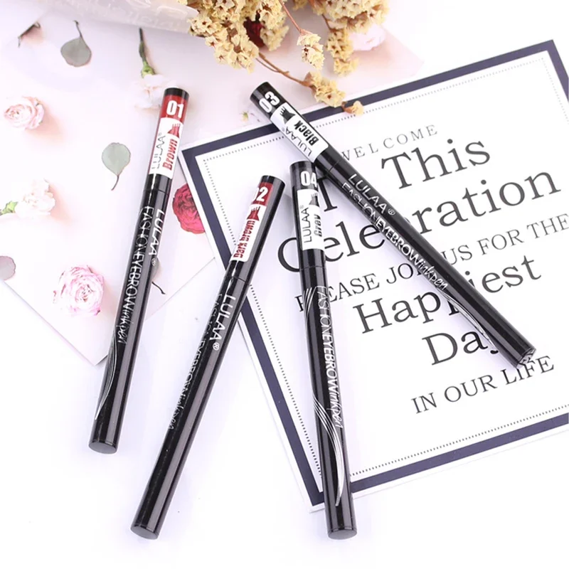 Microblading 眉毛マーカーペン 4 ヘッド液体眉毛細いペンシル防水タトゥー眉ペン汚れ防止メイクアップ maquiagem