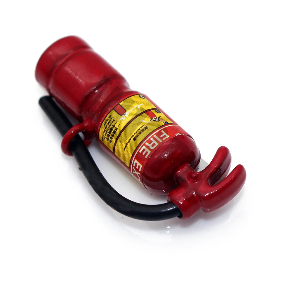 RC Rock Crawler 1:10 Accessories Metal Fire Extinguisher for Axial Wraith SCX10 90046 TRX-4 Decoration Parts