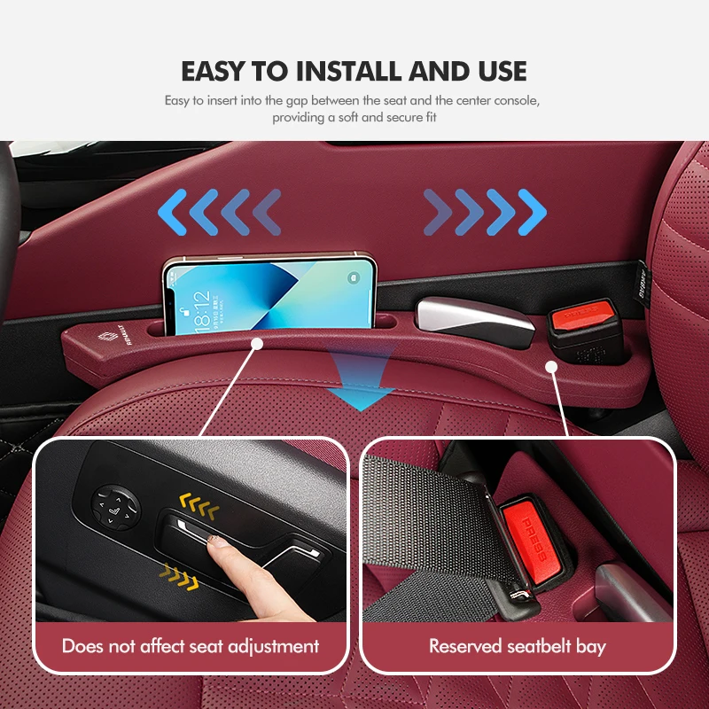 Car Seat Gap Filler Stuff Side Leak-proof Storage Accessories For Renaul Clio 3 4 Captur Sparco Megane 4 2 3 Trafic Logan