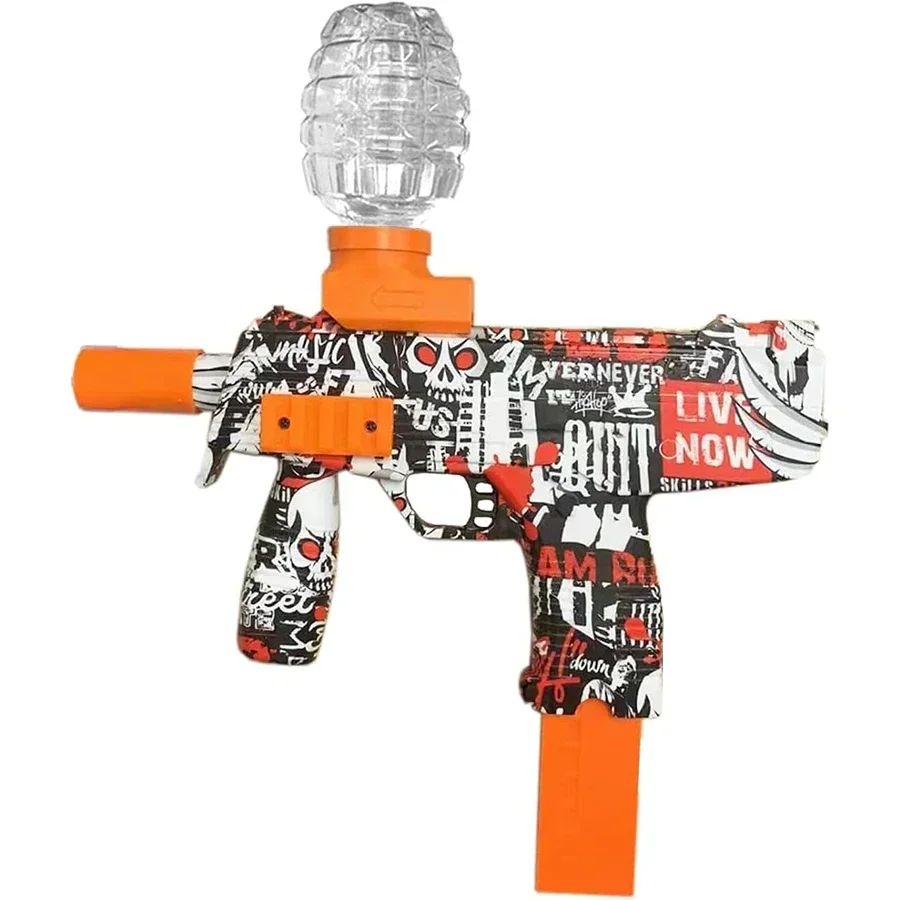 Gel Ball Blaster automático, brinquedo elétrico para a equipe do quintal ao ar livre, MP9