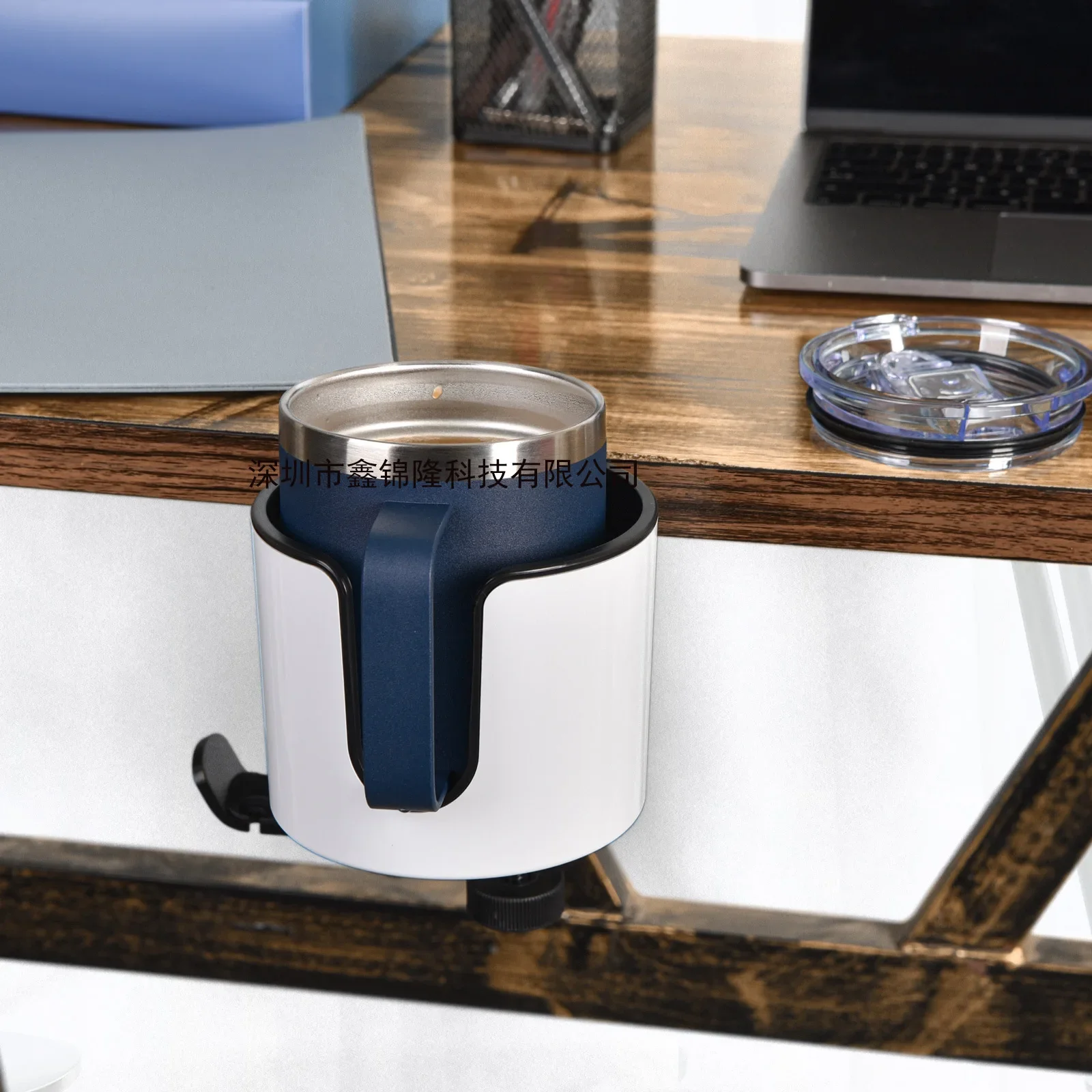 Aluminum alloy earphone hook Water cup holder The inner diameter of the cup holder is 10CM, Starbucks coffee cups