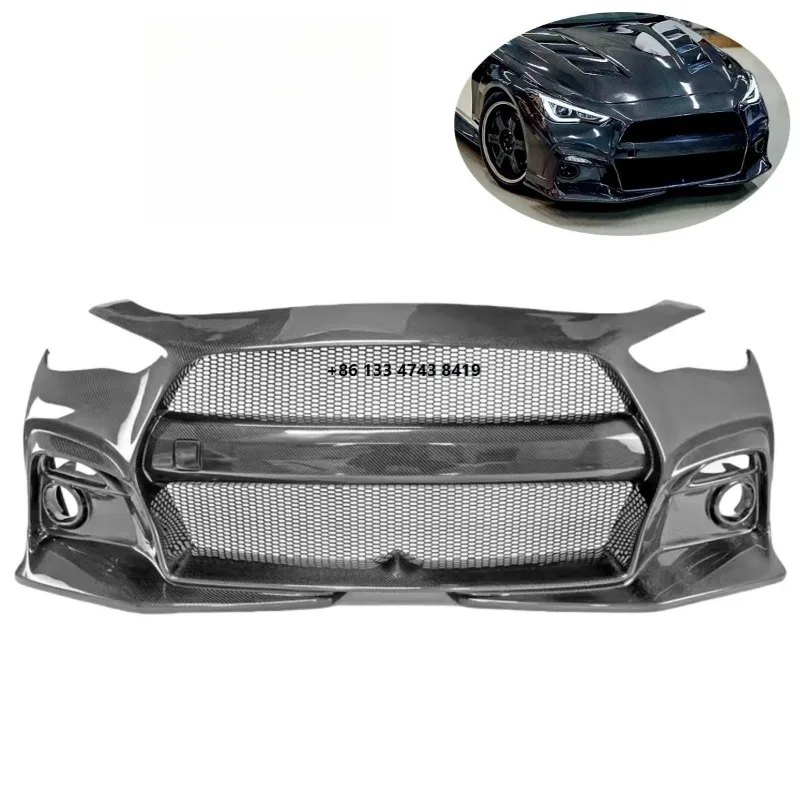 

Передний бампер из карбона в стиле EPA для комплекта обвеса Q60 CV37