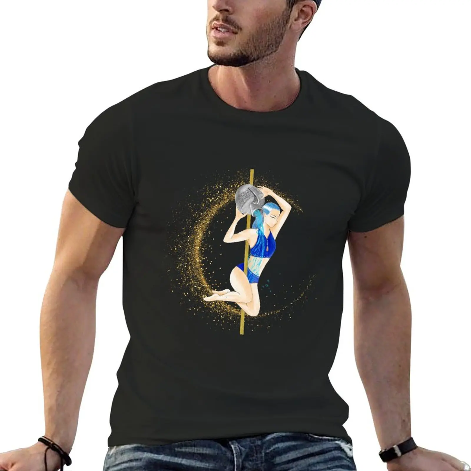 POLE DANCE “AQUARIUS/AQUARIUS” T-Shirt blacks vintage graphic tee vintage t shirt men