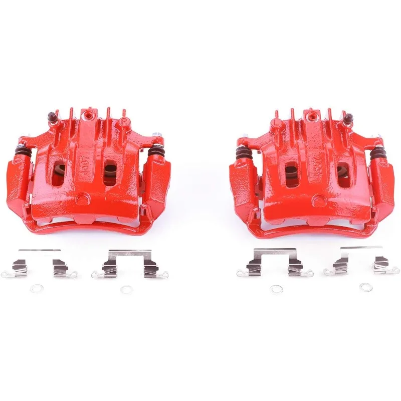 Temp Red Powder Coated Calipers For Ford Excursion 2000-2005, Ford F-250 Super Duty