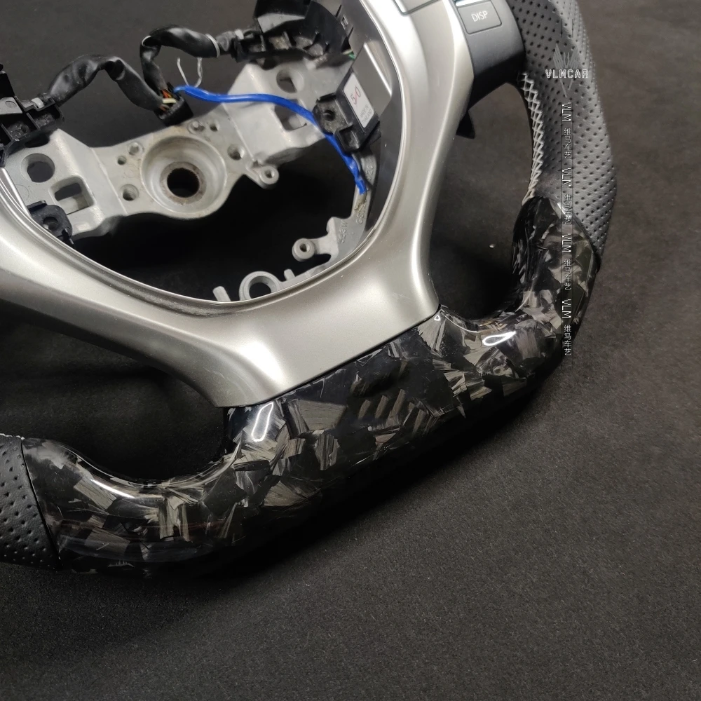 Private Custom Carbon Fiber Steering Wheel for Lexus GS350 GS450h GS F 2012-2020 Racing Style Sport Design Direct Fit view 5