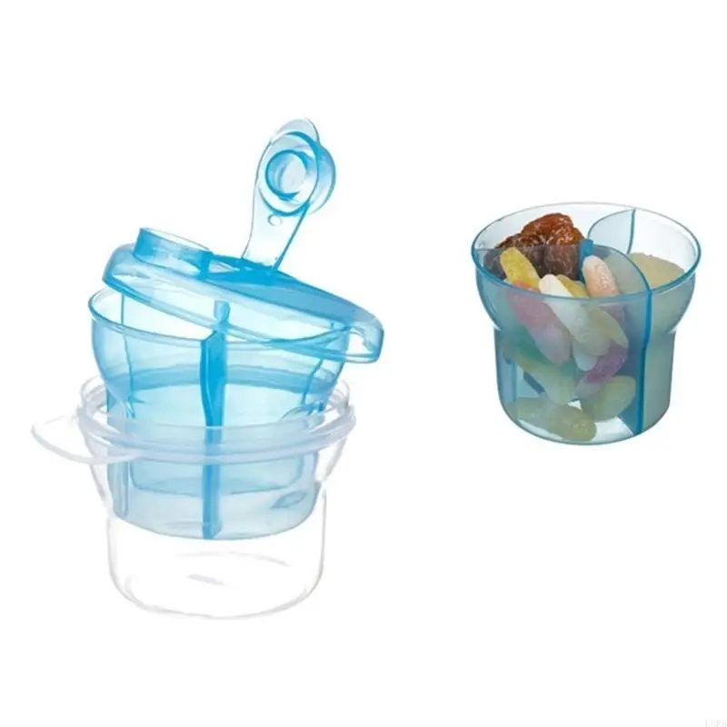 Вращающийся дозатор сухого молока с 3 сетками, портативный органайзер для детского сухого молока, дозатор формул, контейнер для