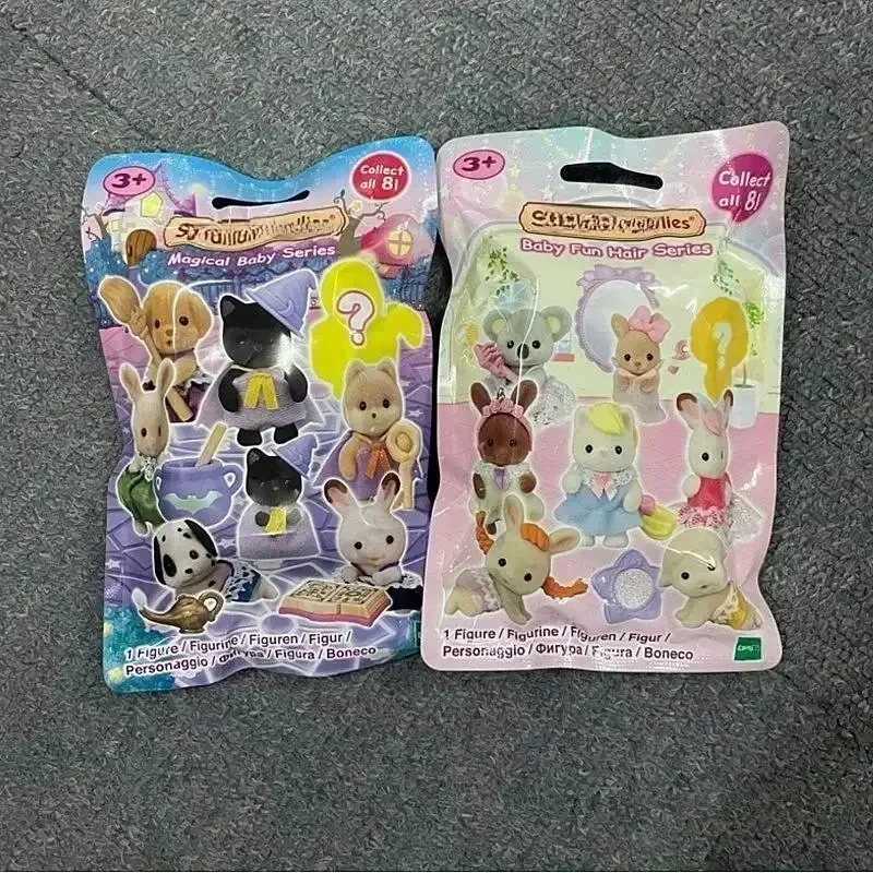 Mini Anime Forest Family Figure, Presentes de aniversário fofos para crianças, Brinquedos genuínos, Saco de sorte da família floresta, Vestir, bebê, Quente