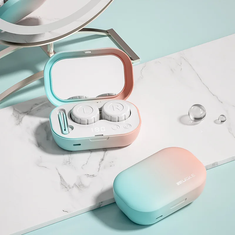 Ultrasonic Cleaner Intelligent Contact Lens Cleaning Machine Cleaning Case Colored Contact lenses 48000Hz Frequency Vibration