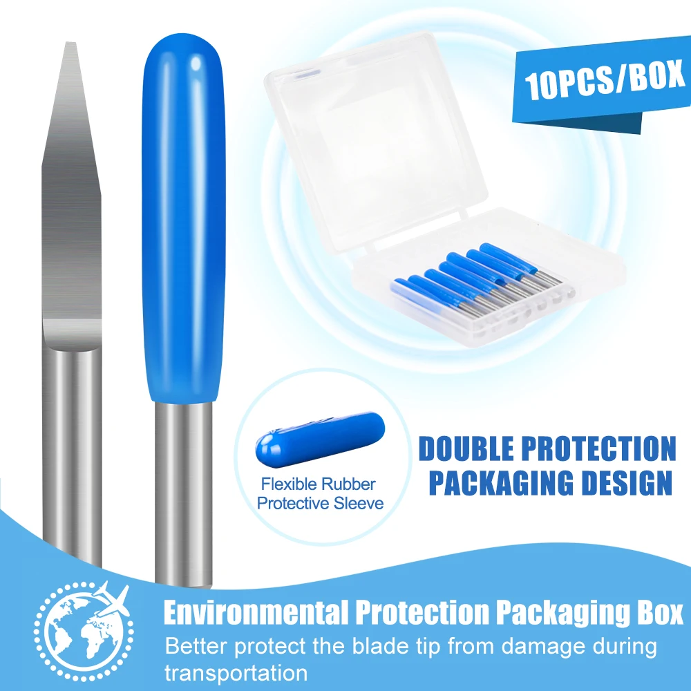 10 قطعة V شكل PCB لقمة نحت 10/15/20/25 درجة مسطحة القاع لقم نحت 3.175 مللي متر عرقوب كربيد ثلاثية الأبعاد قاطعة المطحنة