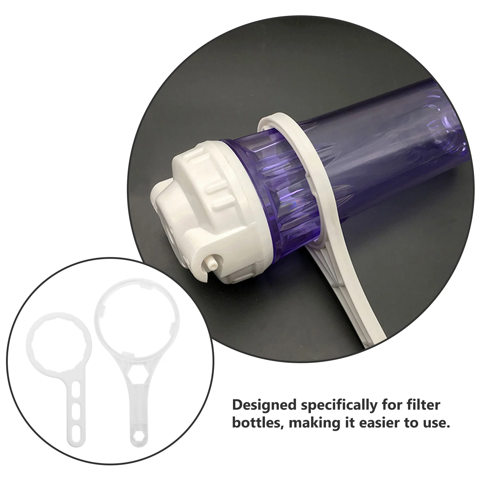 1 jeu de clés de boîtier fiables, outil de filtre à eau, conception compacte, détails exquis, clé de filtre à eau, clé de boîtier