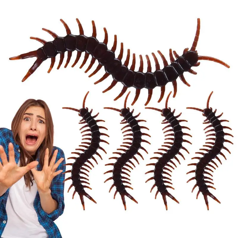 

Simulation Centipede Model 5pcs Jokes Horror Centipedes Halloween Props Tricks Toys Simulated Centipedes Halloween Spoof Toy