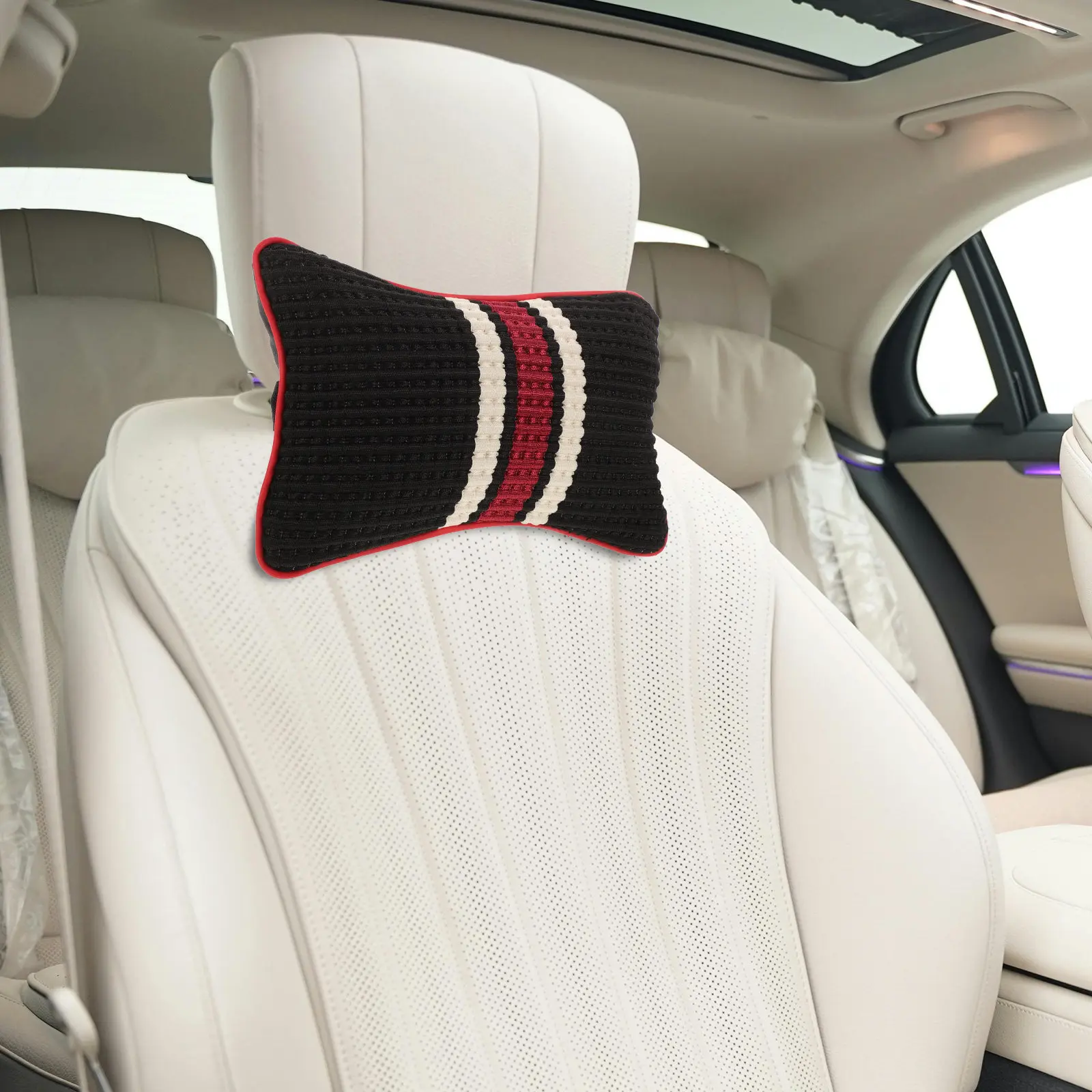Breathable Car Neck Pillow Ergonomic Headrest Cushion for Driving Comfort Year Round Use Stylish Design Universal Fit Car Seat view 6