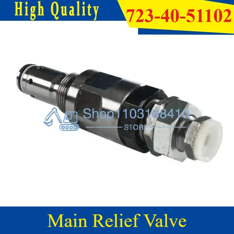 

High Quality Brand New Excavator PC200-6 Pressure Relief Valve PC200-7 Main Relief Valve 723-40-51102