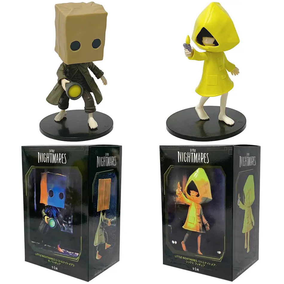 Jogo quente gk pequenos pesadelos anime estatueta seis figura mono figura de ação anime jogo pvc figura de ação modelo colecionável boneca