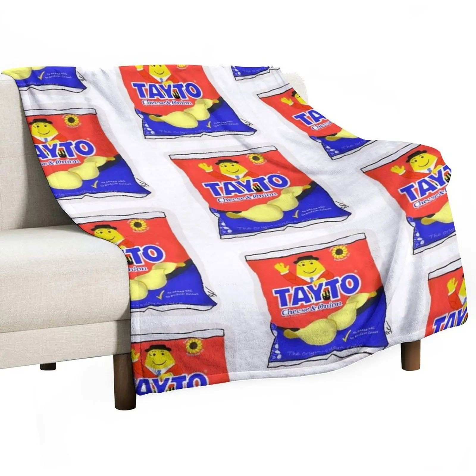 

Tayto cheese and onion Irish Throw Blanket Furrys Baby Soft Beds Blankets For Baby Blankets