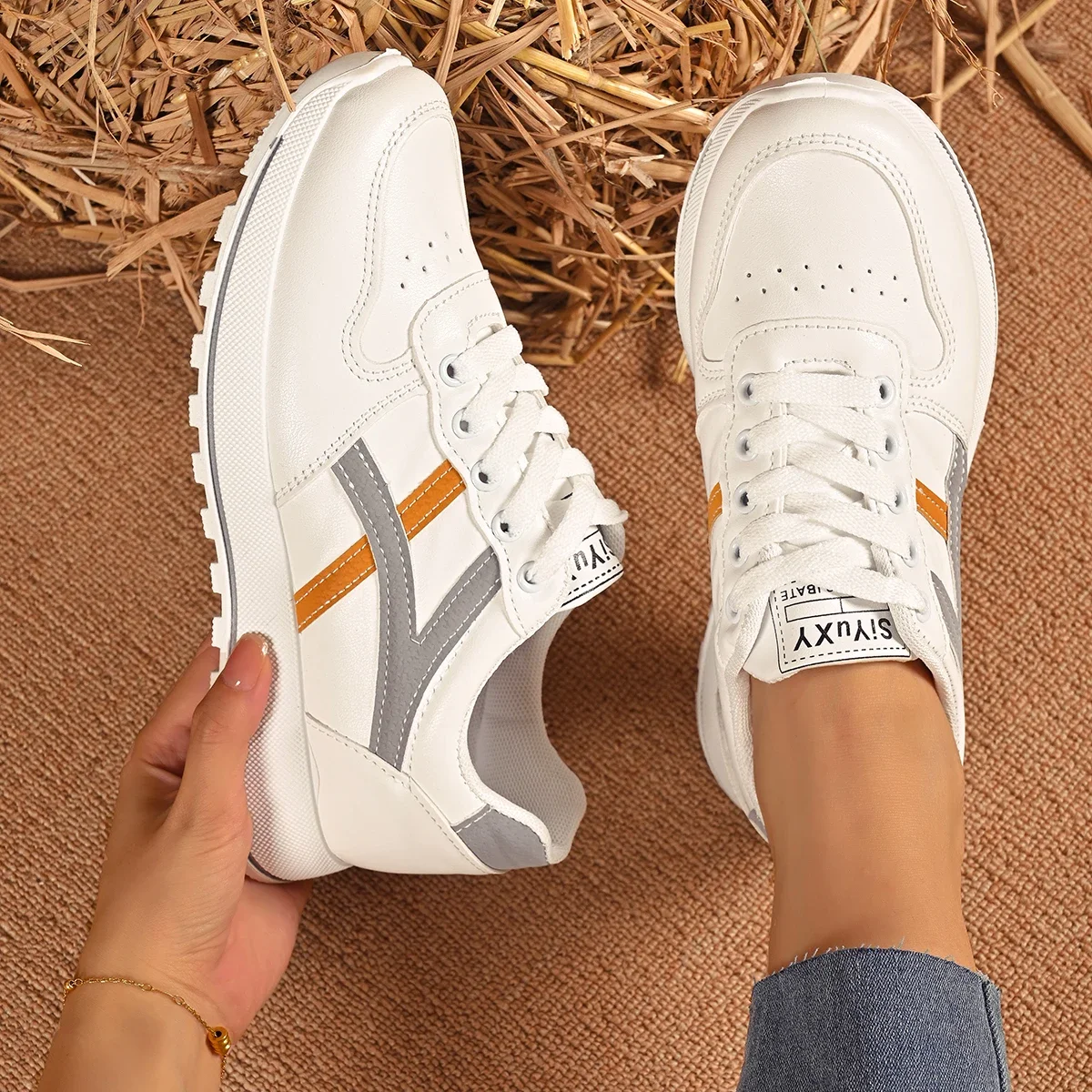 Women Casual Sneakers 2024 New Fashion Comfort Sneakers Women All-match Lightweight Casual Running Shoes Women Zapatos De Mujer