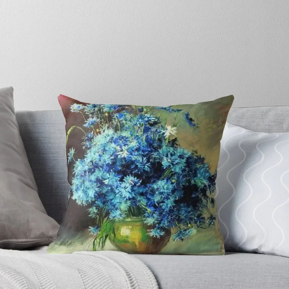 

Cornflowers by Isaac Levitan Throw Pillow sleeping pillows Sitting Cushion Decorative Sofa Cushion pillow