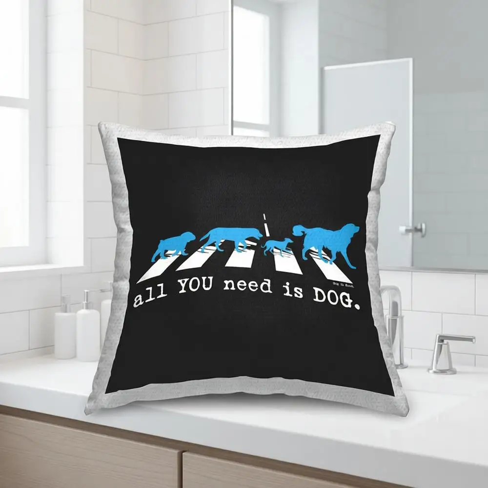 

Music Pun Outdoor Throw Pillow, 18x7x18, Black