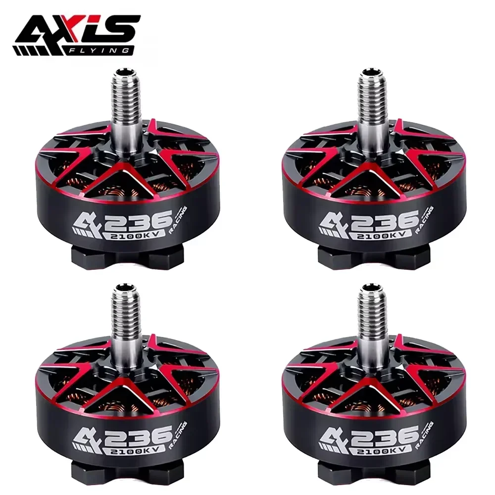 Axisflying AF236 2100KV 6S Motor sin escobillas para Dron FPV de 5-6 ", alto par, estilo libre de carreras, bajo ruido, larga vida útil