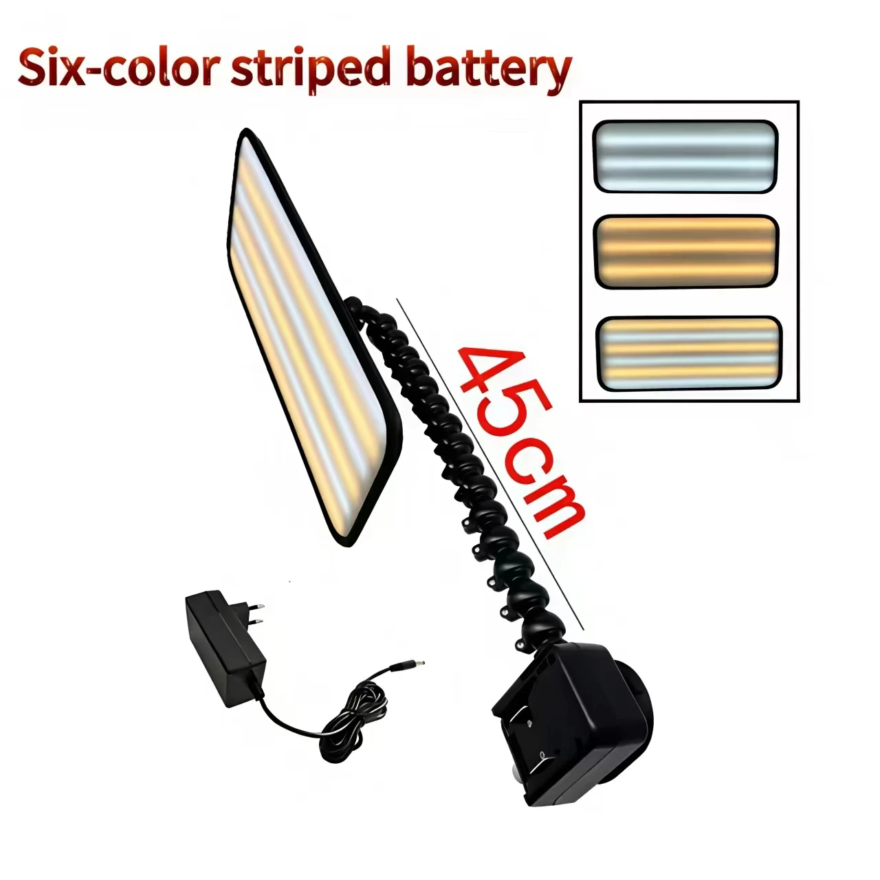 Six-color Striped Concave Repair Leveling Lamp Hail Pit Seamless Detection Lamp Sheet Metal Shaping Special LED Lamp 18V Battery 5 Six-color Striped Concave Repair Leveling Lamp Hail Pit Seamless Detection Lamp Sheet Metal Shaping Special LED Lamp 18V Battery 5