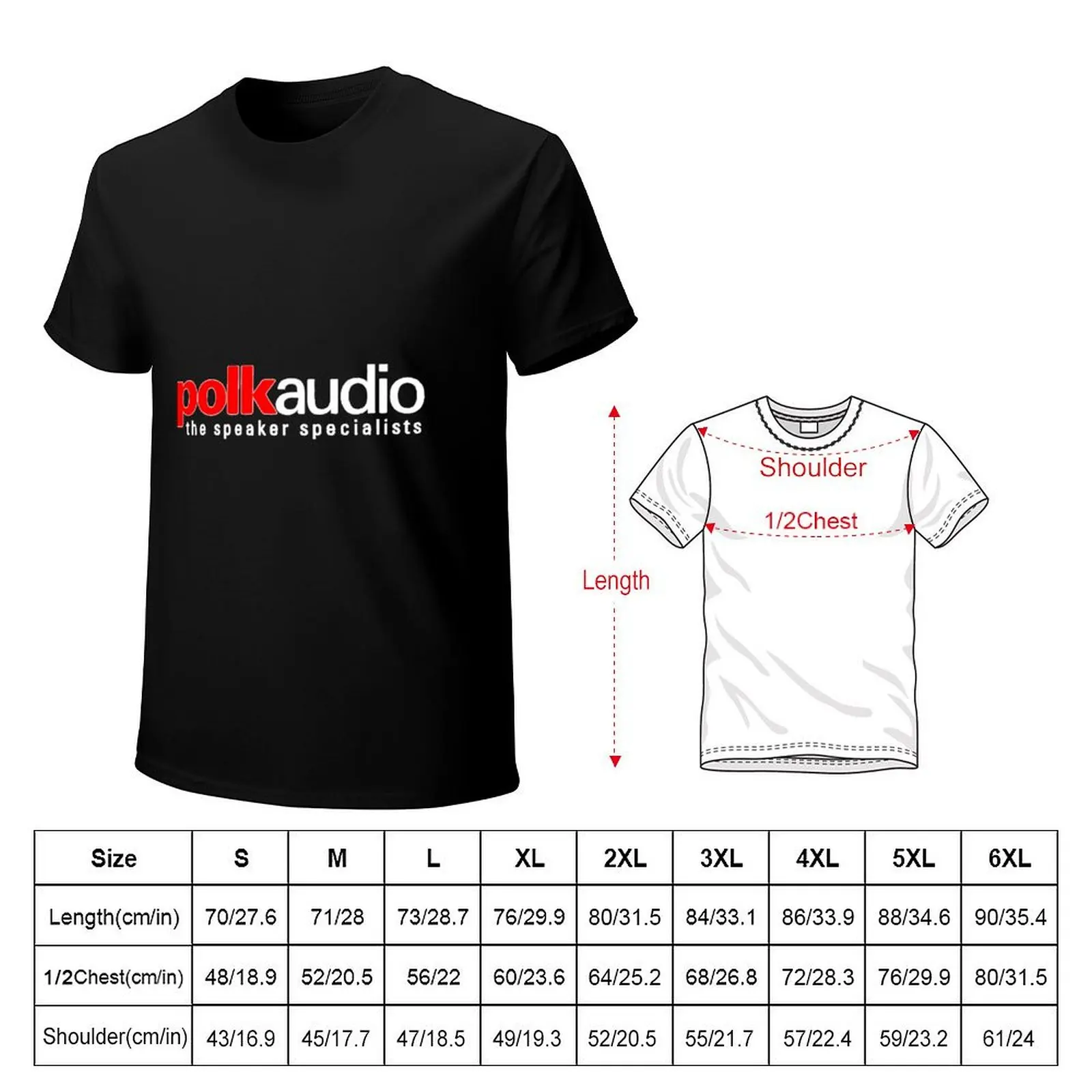 Best Selling Polk Audio Logo T-Shirt Novelty Graphic Tee Shirt