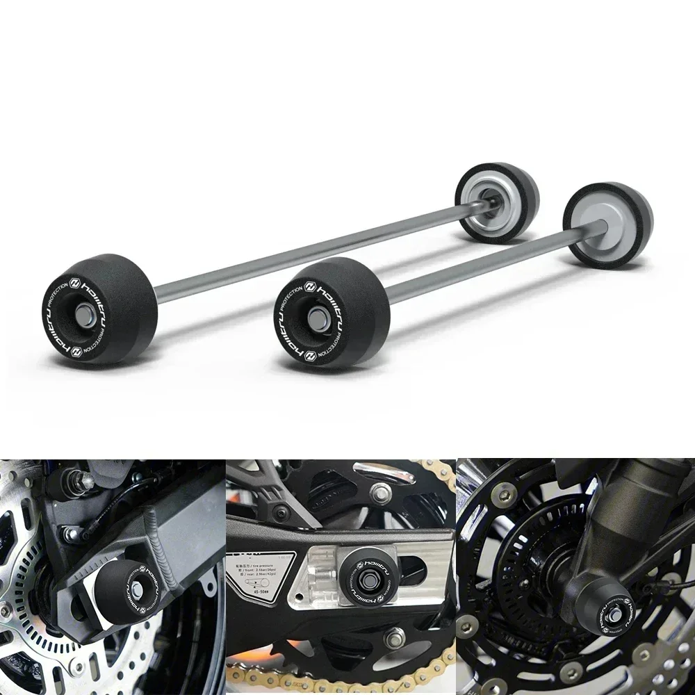 

For KTM Duke 390 2024 Motorcycle Front Rear Wheel Axle Fork Sliders Crash Protector