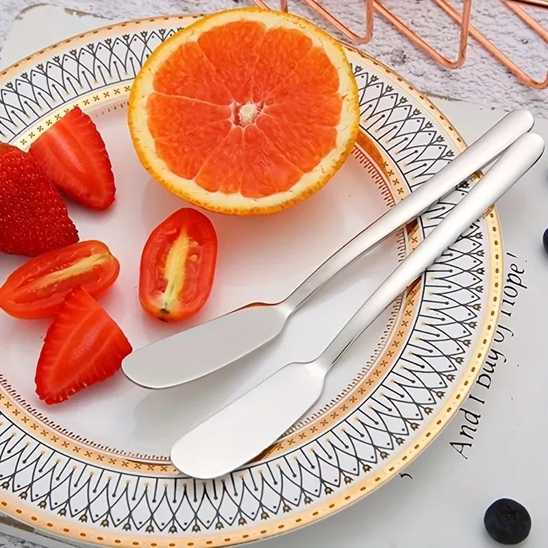 มีดเนยสแตนเลส มีดปาดชีส ด้ามยาว มีดขนมหวาน มีดครีม มีดขนมปัง มีดแยม อุปกรณ์เช็ดทำความสะอาด อุปกรณ์ครัวอเนกประสงค์