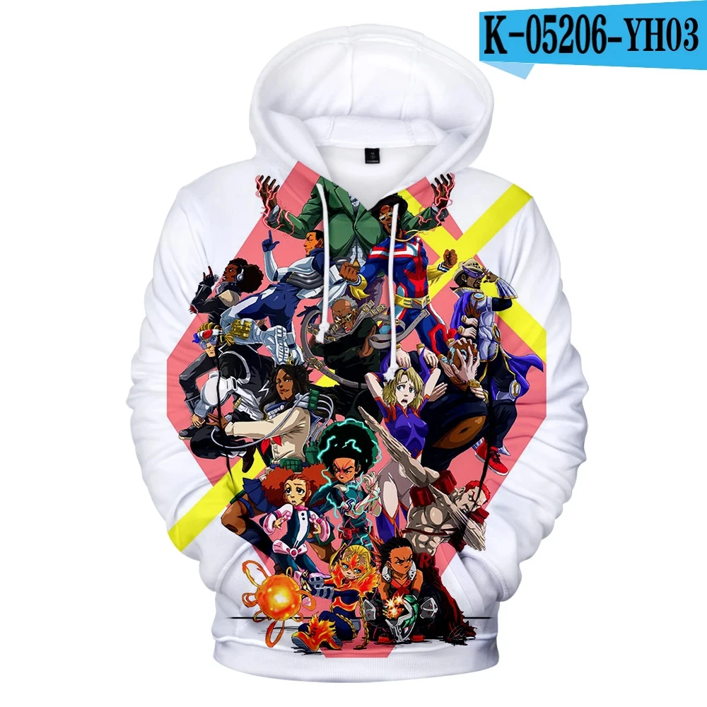 The Boondocks Hoodies 3D Long Sleeve Sweatshirt Men\'s Hoodie Women Casual Harajuku Streetwear Unisex Oversized Clothes