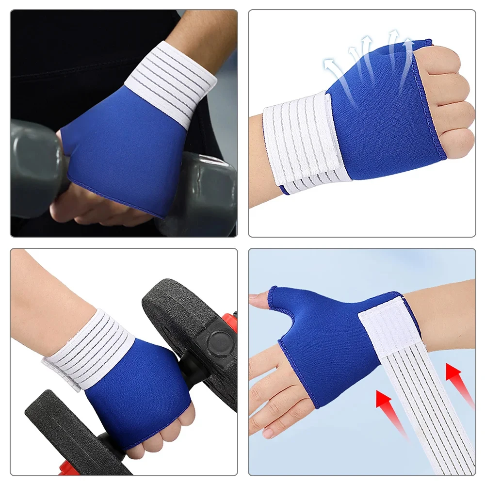 1Pair Wrist Compression Sleeves, Wrist Support Compression Brace Moisture-Wicking Adjustable Strap Wrist/Hand Wraps