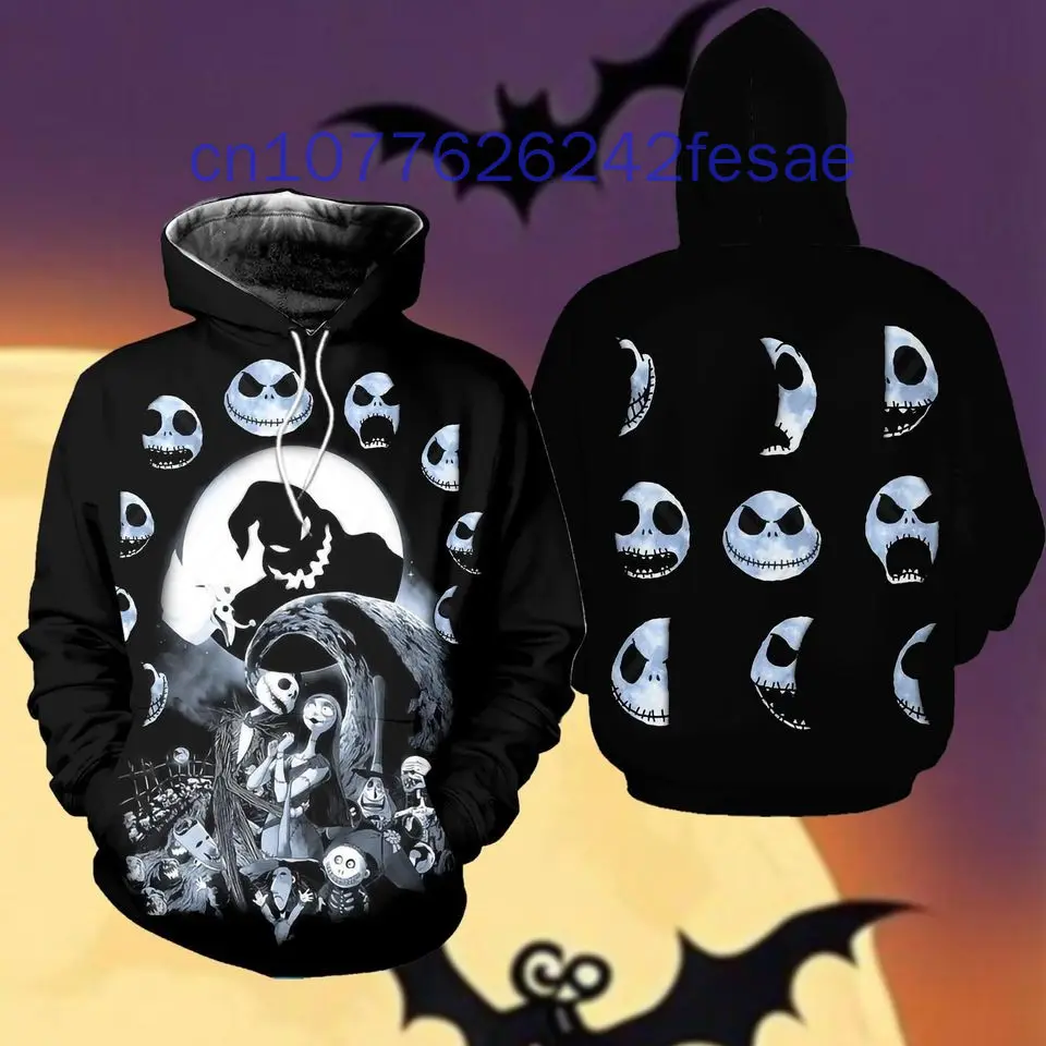 New Oogie Boogie Hoodie Nightmare Before Christmas Jack Skellington Men's and Women's Casual Fashion Hoodies