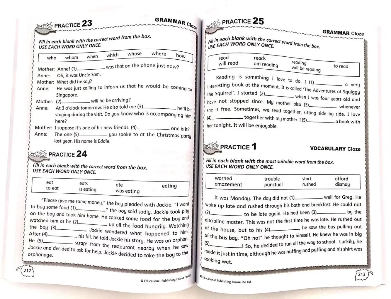 Cahier d'initiation à la réduction de l'enseignement primaire, livre de pratique pour le vocabulaire des grapses et la compression, manuel d'apprentissage de l'anglais, classe 1 à 6, 6 pièces/ensemble