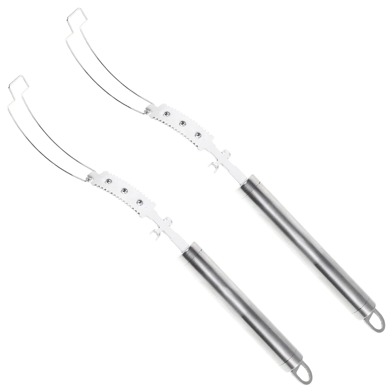 

2pcs Stainless Steel Pig Scraper Manual Pork Hair Removal Tool For Slaughterhouse Animal Hair Cleaning