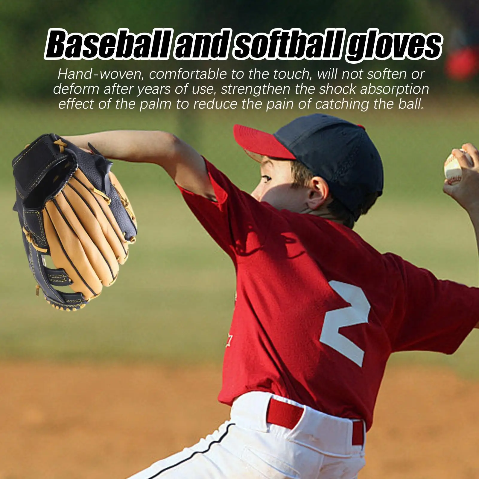 

Gloves Baseball Soft Baseball Training Mitt Leather Outfield Softball Gloves For Youth Adults Enthusiasts Ball Sports Practice