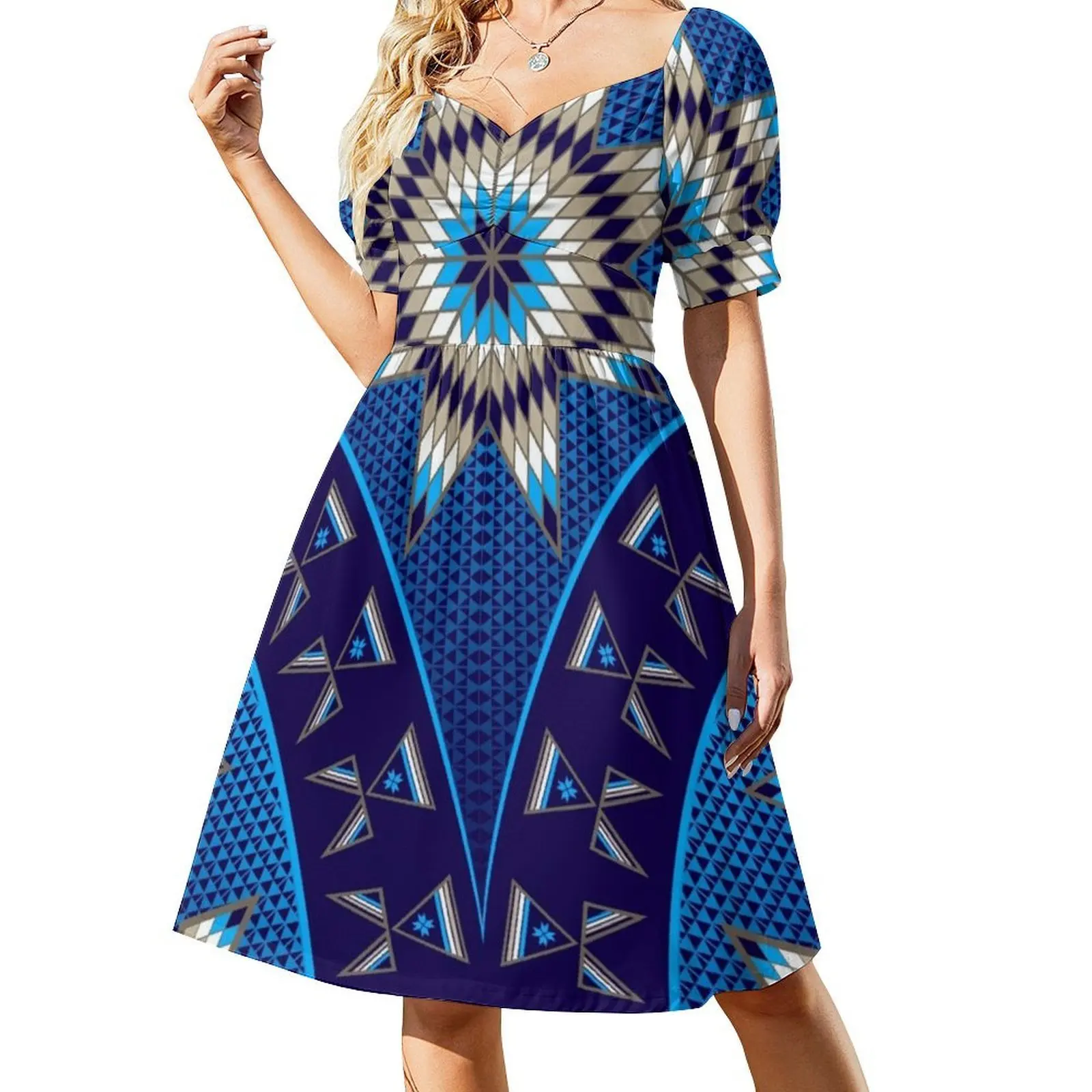 مع فستان Tipi'S (أزرق) على الطراز الكوري للنساء فستان كاجوال أنيق للحفلات أو الارتداء اليومي ثقافة ميلفين الفن الأصلي الأصلي #2