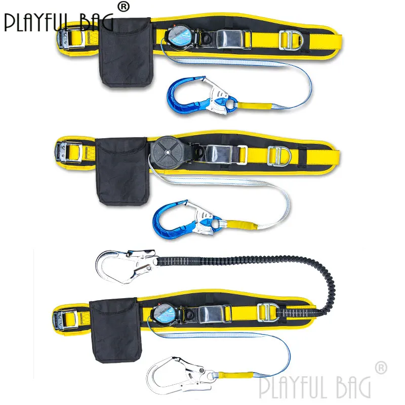 Single waist speed differential safety belt High-altitude work anti-fall suit Outdoor construction site Safety belt ZL174