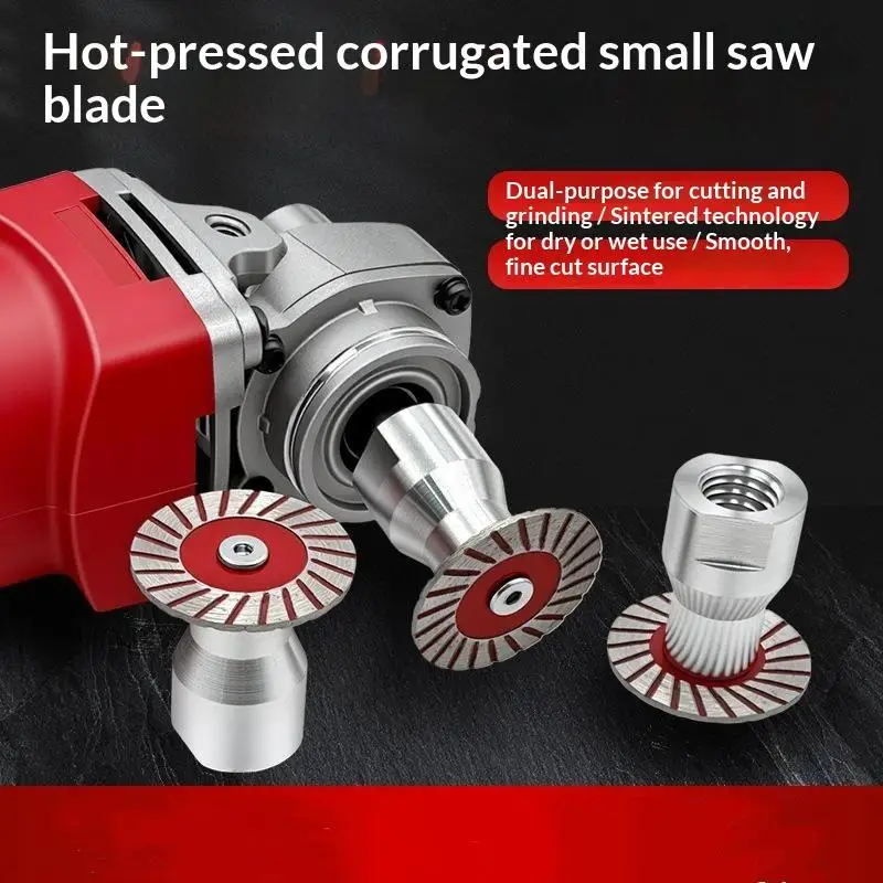 Diamond Turbo Saw Blades with M14 Thread Connecting Rod Industrial Grade Heavy Duty for Outdoor Stone Engraving